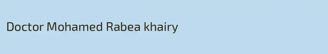 Doctor Mohamed Rabea khairy